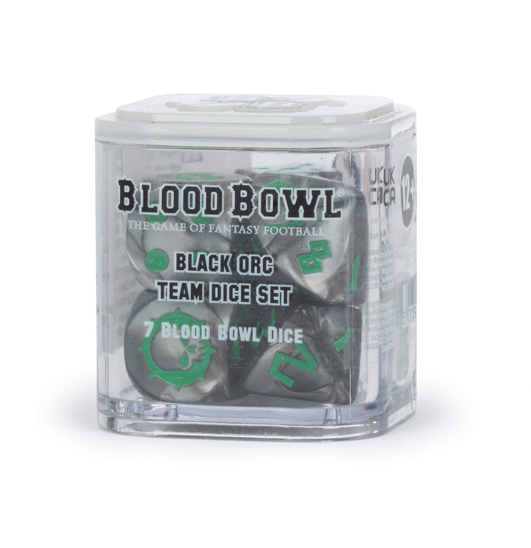 Blood Bowl - Black Orc Team Dice Set : Amazon.com.au: Toys & Games